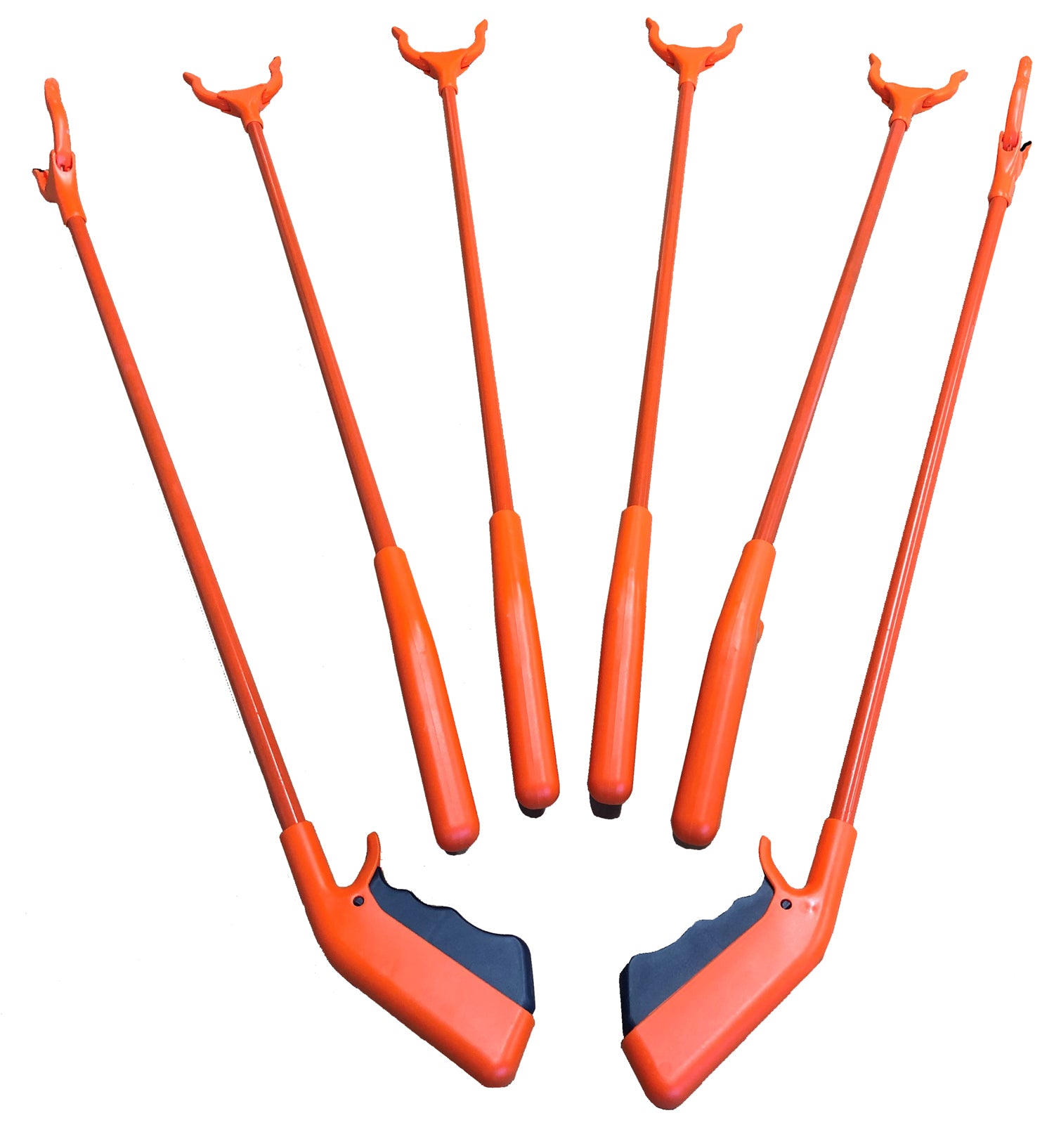 six Qwik Pik economy reacher grabber tools