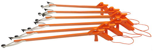 orange reacher grabber tool six pack