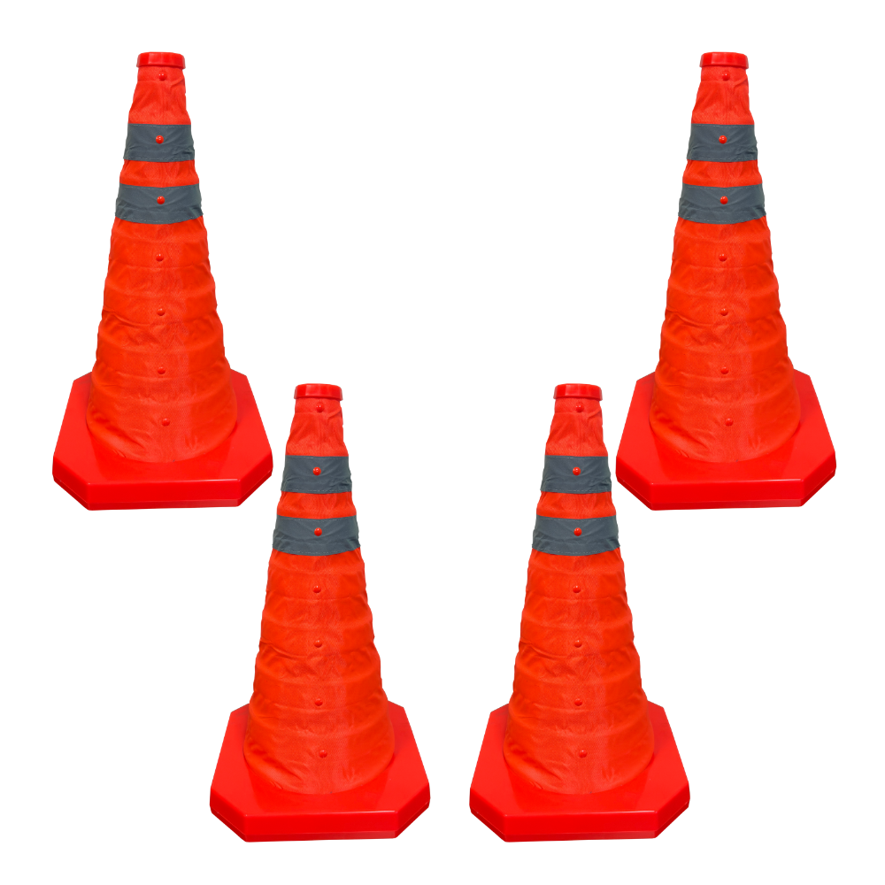 Collapsible Traffic Cone & Safety Light