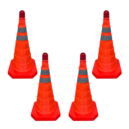 Collapsible Traffic Cone & Safety Light